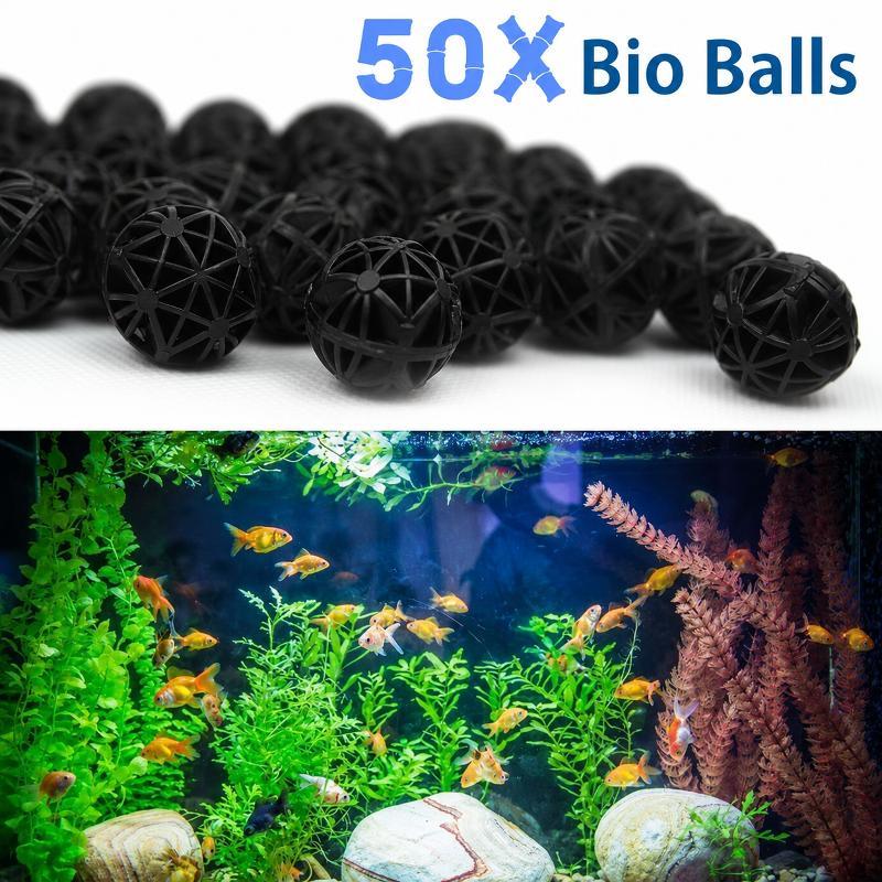 Marine Aquarium Filter Media - 50Pcs 16mm Aquarium Bio Filter Balls