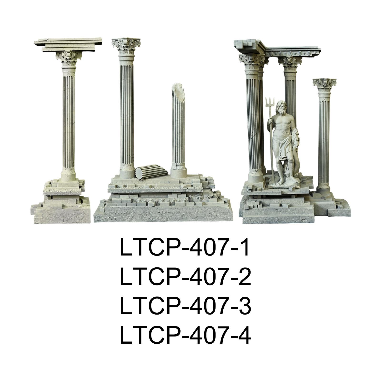 Marine Aquarium All In One - Roman Column Decoration Resin Fish Tank