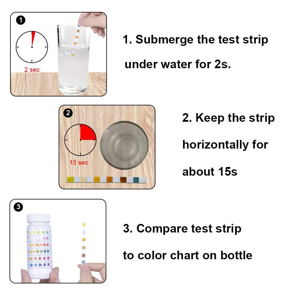 6 in 1 Pool Water Test Strips, - Marine Aquarium Water Testing recension och pris