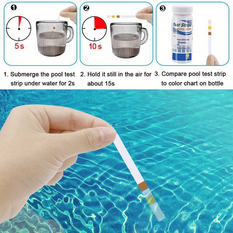 3 In 1 Test Paper Chlorine Imm - Marine Aquarium Water Testing recension och pris
