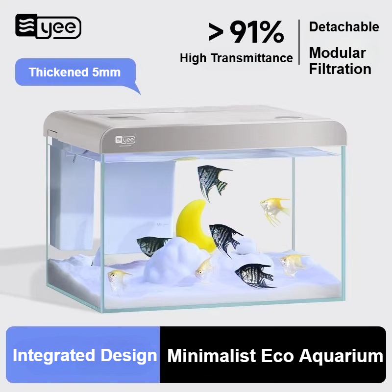 Ultra Clear Glass Desktop Aqua - Marine Aquarium All In One recension och pris