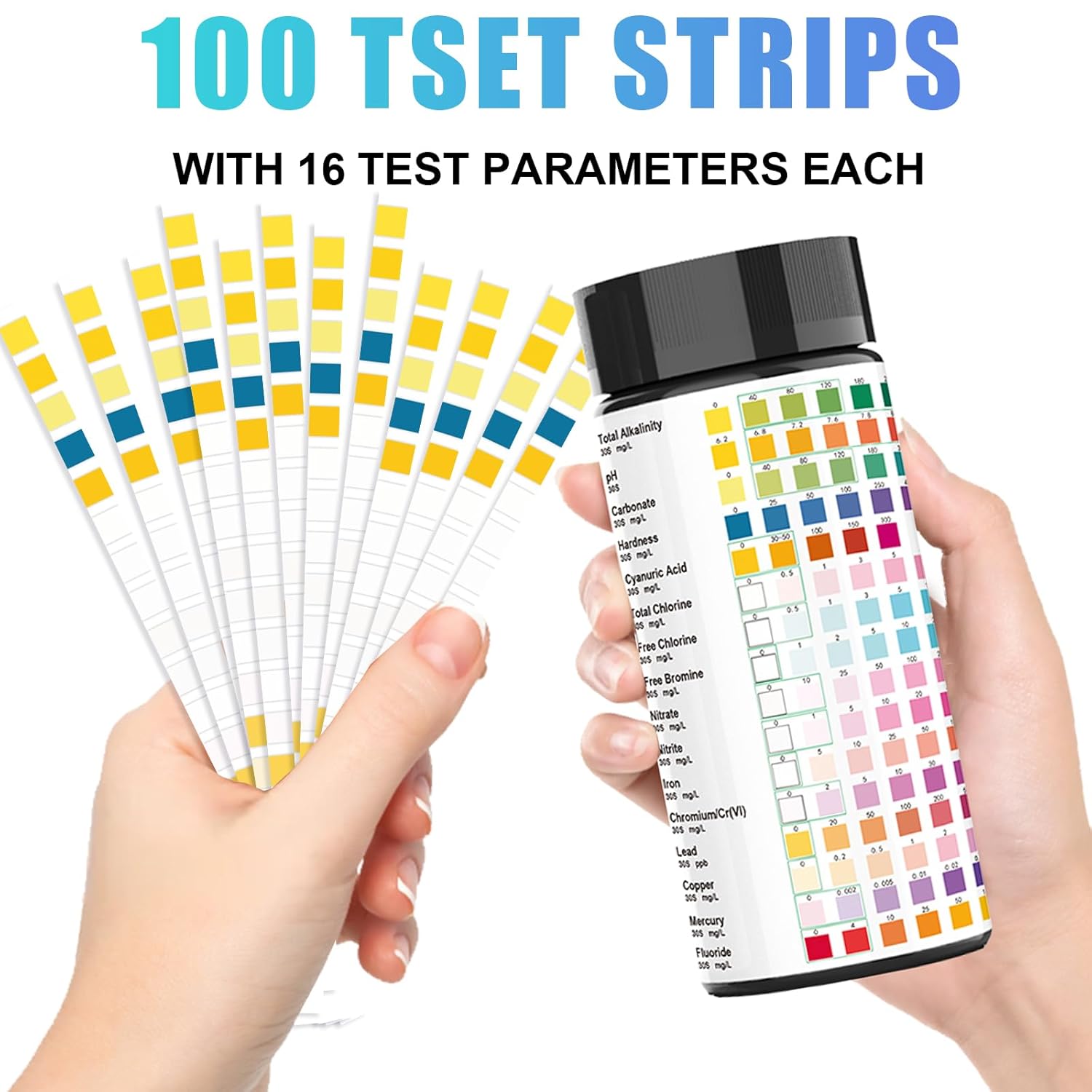 16-in-1 Water Test Kit Strips, - Marine Aquarium Water Testing recension och pris