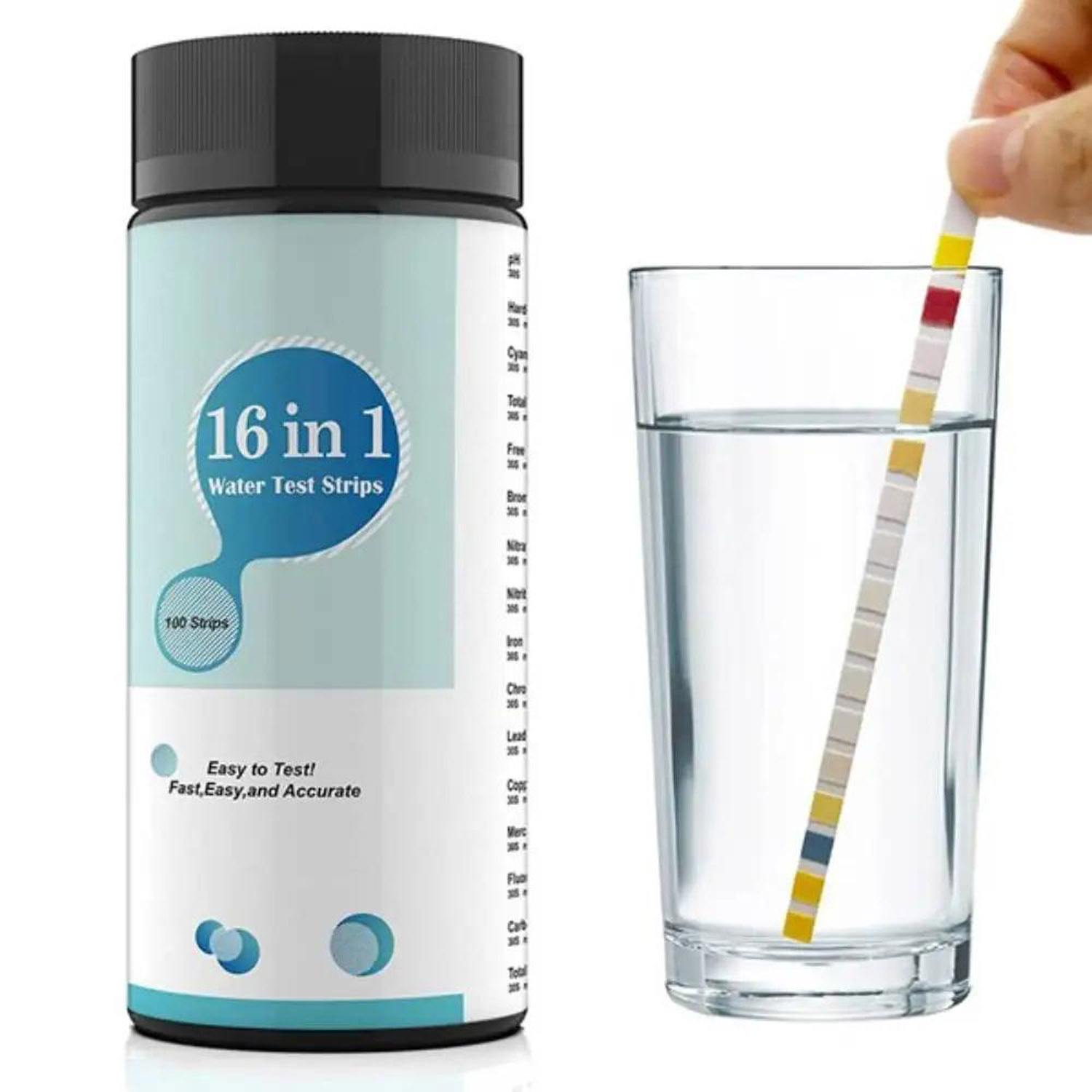 16-in-1 Water Test Kit Strips, - Marine Aquarium Water Testing recension och pris