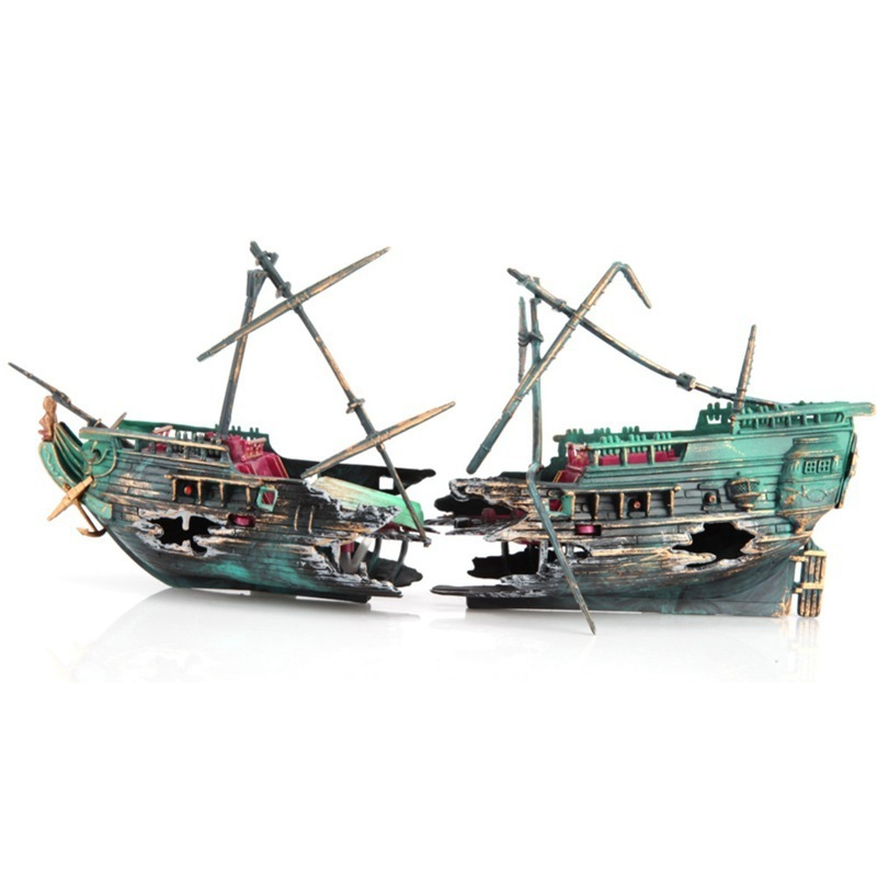 Large Aquarium Decoration Boat - Aquarium Marina recension och pris