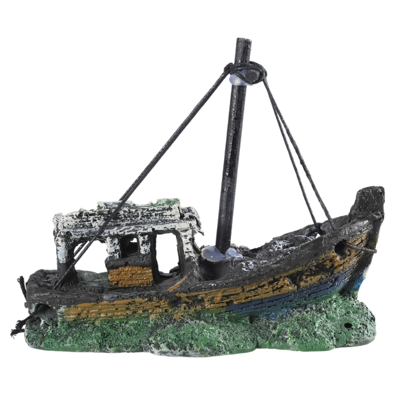 Aquarium Sunken Ship Decoratio - Aquarium Marina recension och pris