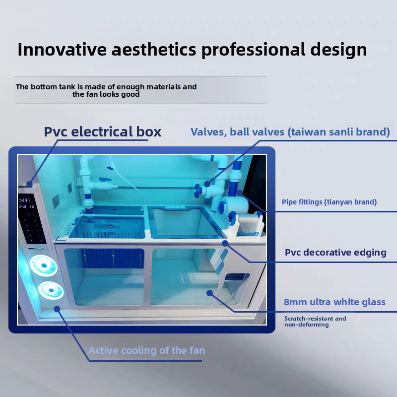 Luxury Ultra White Glass Saltw - Marine Aquarium All In One recension och pris