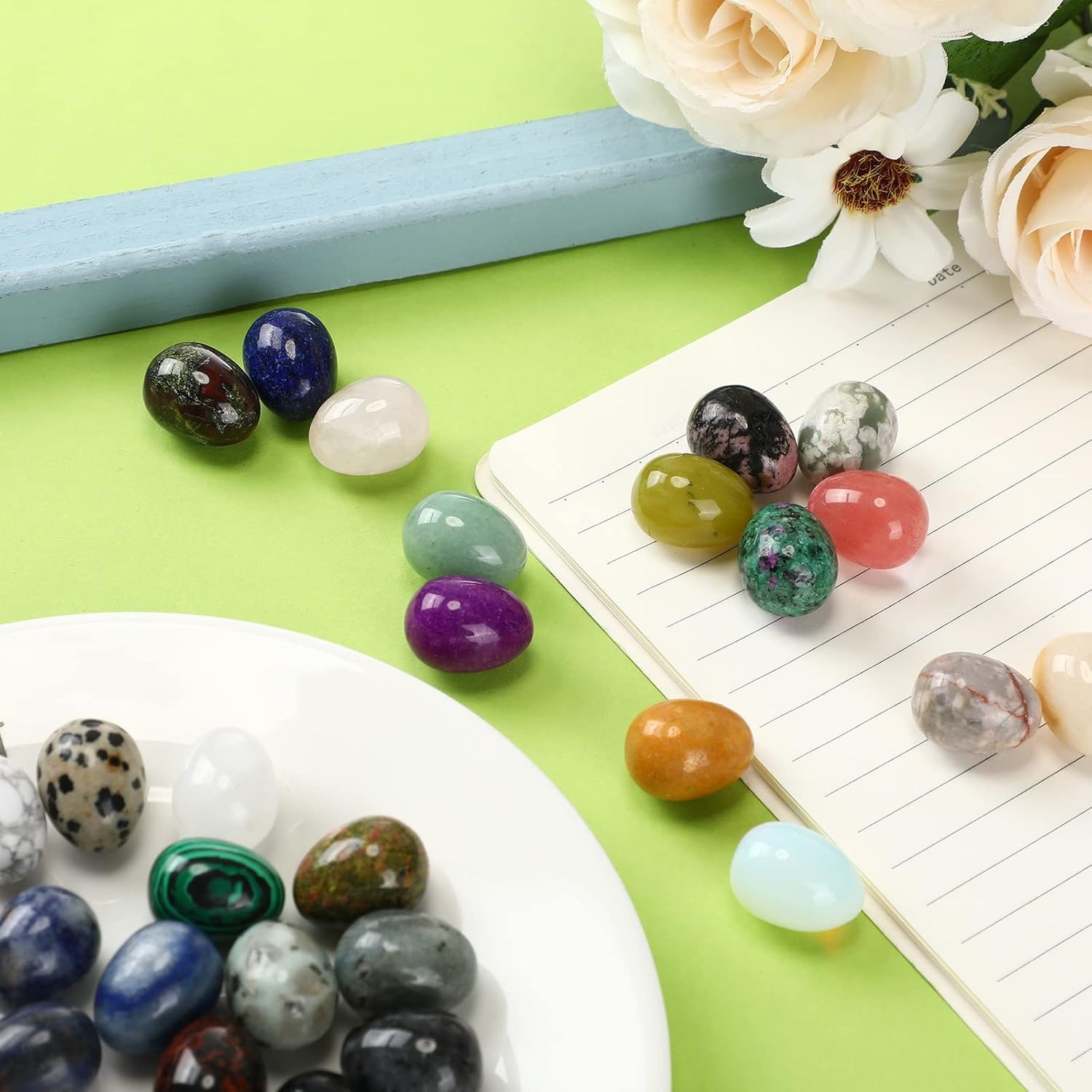 8  pcs natural crystal beads,  - Marine Aquarium All In One recension och pris