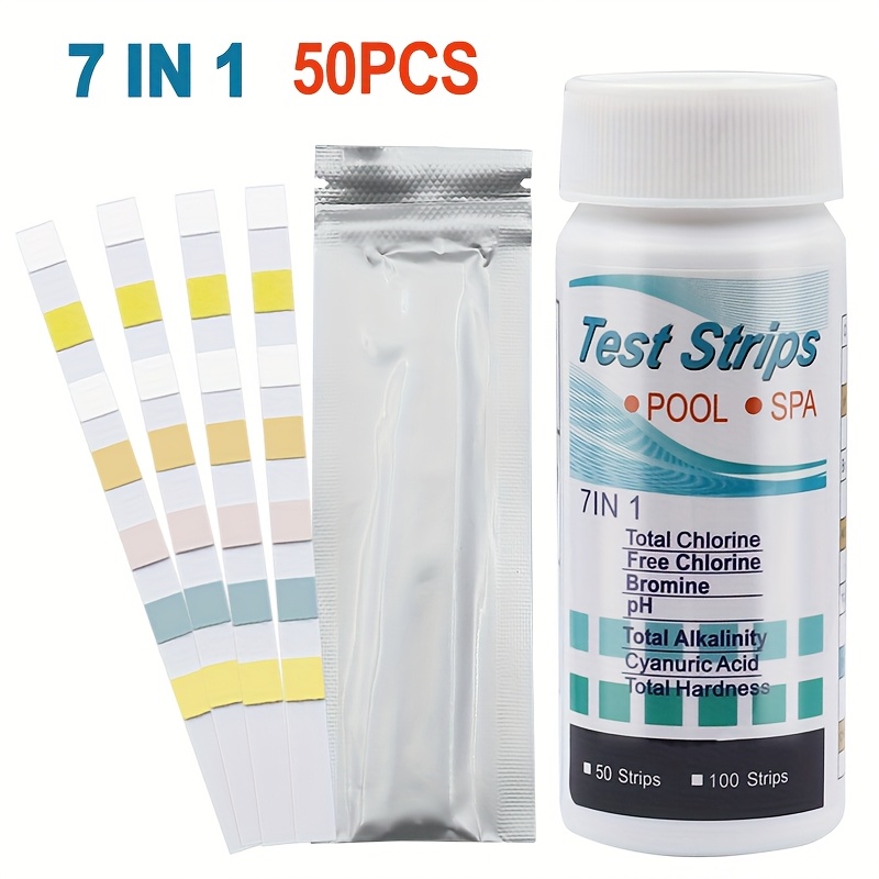 7-in-1 50/100pcs Swimming Pool - Marine Aquarium Water Testing recension och pris