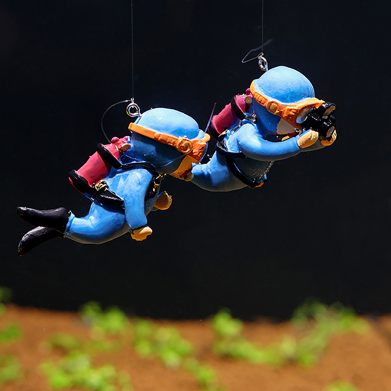 Diver Submerged Floating Fish  - Aquarium Marina recension och pris