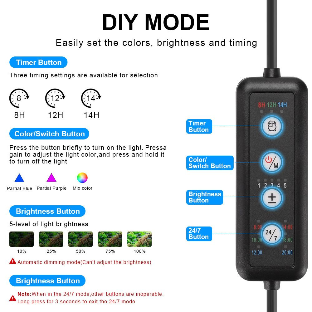LED Aquarium Light Full Spectr - Marine Aquarium Uv Light recension och pris