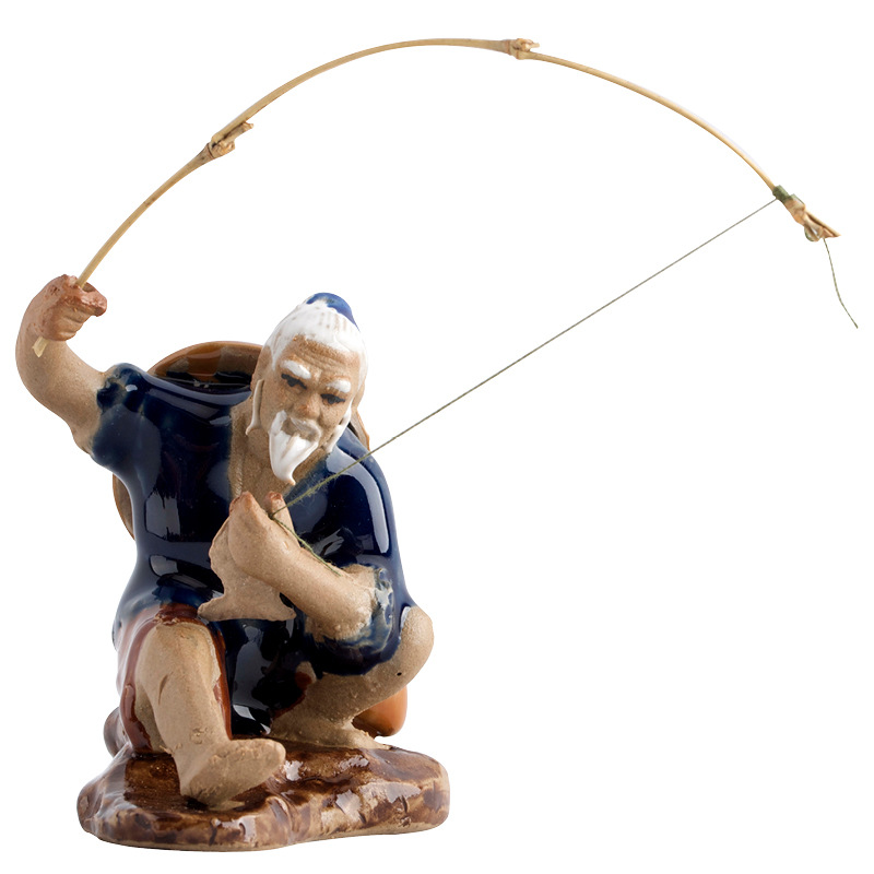 Ceramics Fisherman Boat Figuri - Aquarium Marina recension och pris