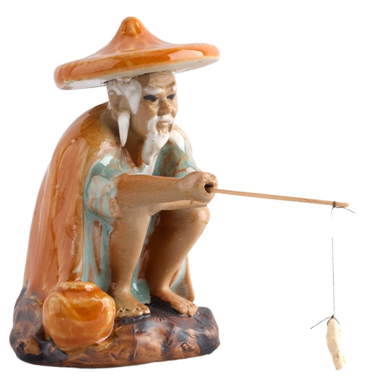Ceramics Fisherman Boat Figuri - Aquarium Marina recension och pris