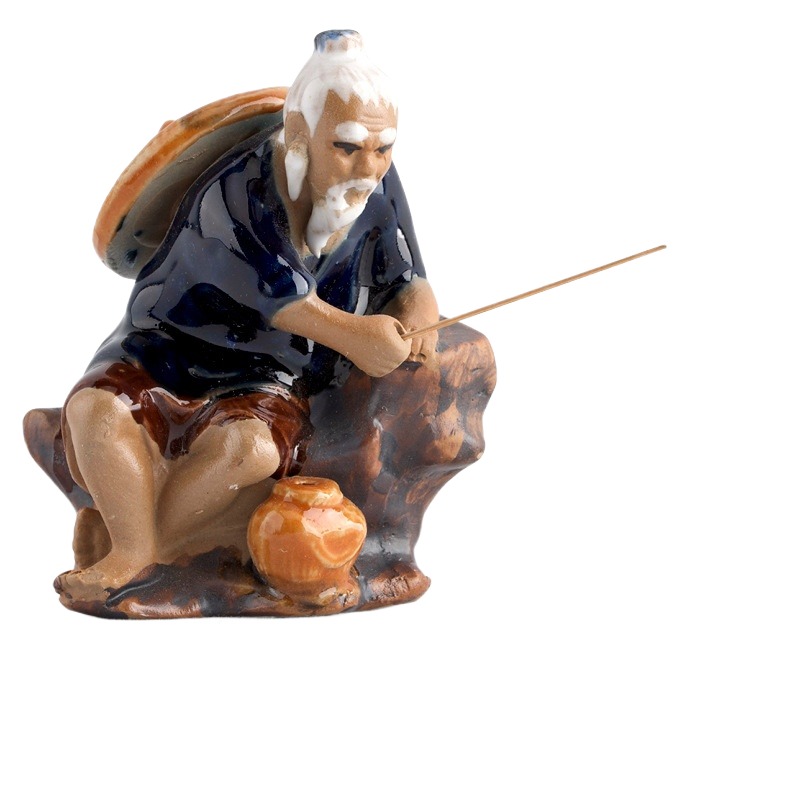 Ceramics Fisherman Boat Figuri - Aquarium Marina recension och pris