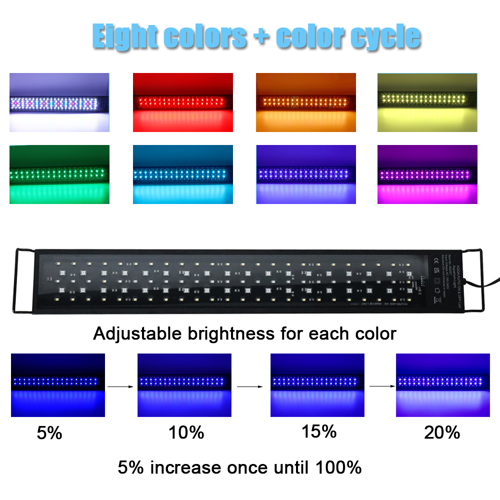 30-60cm Fish Tank 24/7 Full Sp - Marine Aquarium Led recension och pris