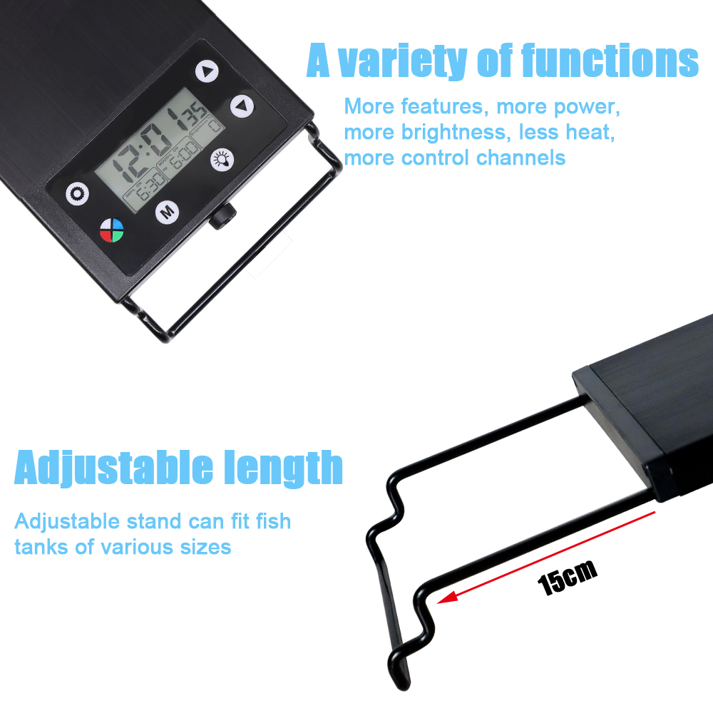 30-60cm Fish Tank 24/7 Full Sp - Marine Aquarium Led recension och pris