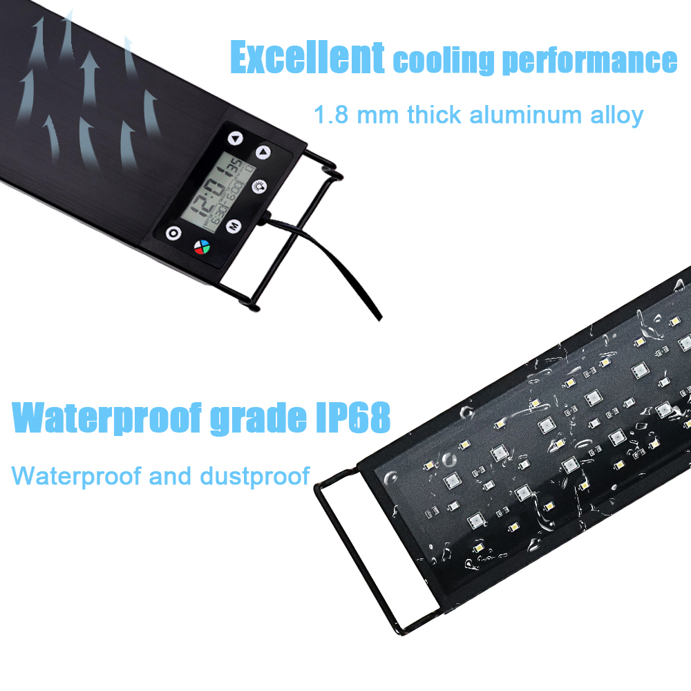 30-60cm Fish Tank 24/7 Full Sp - Marine Aquarium Led recension och pris