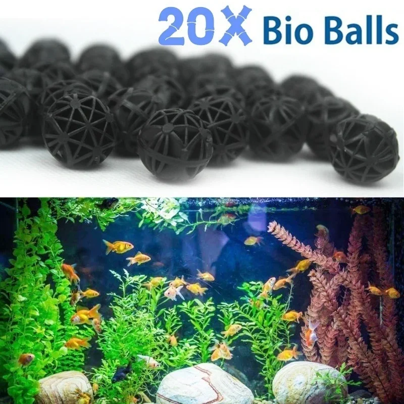 20Pcs 16mm Aquarium Filter Bio - Marine Aquarium Filter Media recension och pris